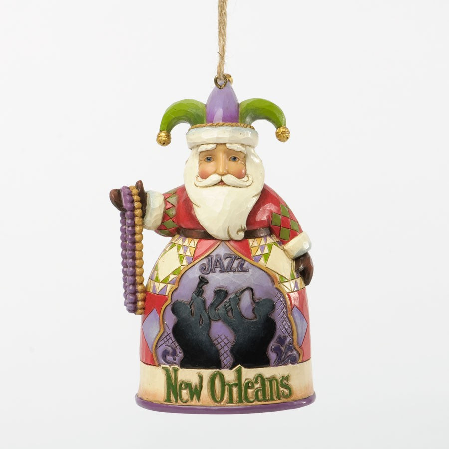 New Orleans Santa Hanging Ornament