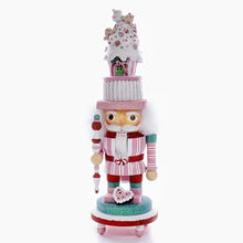 Load image into Gallery viewer, Pink Candy House Hat Nutcracker
