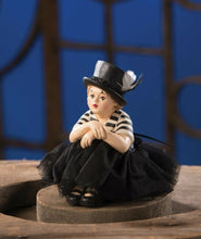 Load image into Gallery viewer, Mime Madeline Halloween Costume Figurine Trick-or-Treater, 4&quot;x3&quot;
