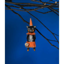 Load image into Gallery viewer, Cat-Erella Black Cat Ornament
