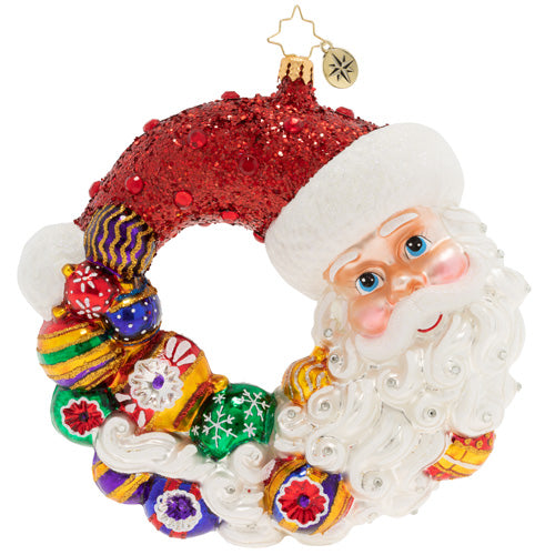 Christopher Radko: Santa Comes Full Circle Wreath