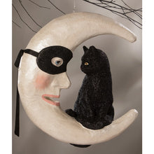 Load image into Gallery viewer, Hallow&#39;s Eve Cat On Moon
