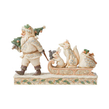 Load image into Gallery viewer, Woodland Santa/Animals on Sled
